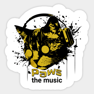 Paws The Music Sticker